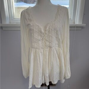 Torrid Super Soft Peasant top